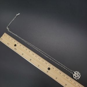 Four Leaf Heart Shape Necklace